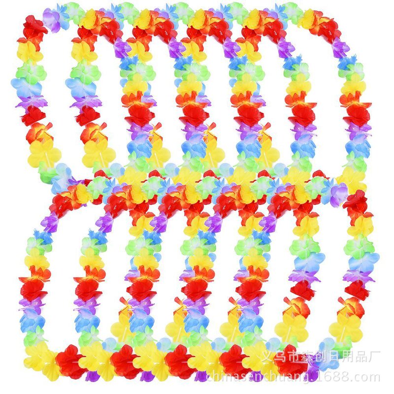 Wholesale Hawaiian garland sunflowers mixed color Garland Carnival Garland masquerade performance Garland