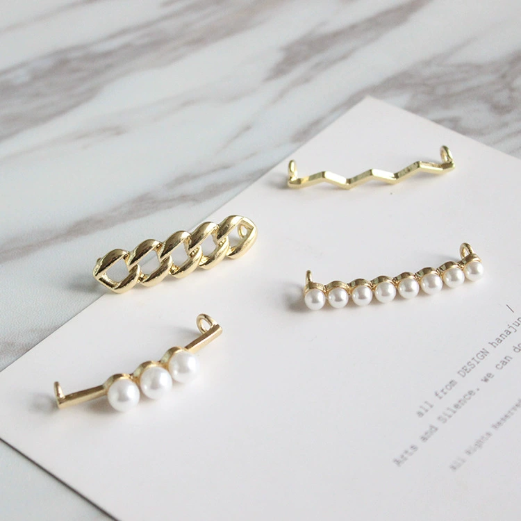 Японский маленький белый шнурок DIY декоративная пряжка Женская жемчужная Пряжка для обуви украшения аксессуары A- 1628