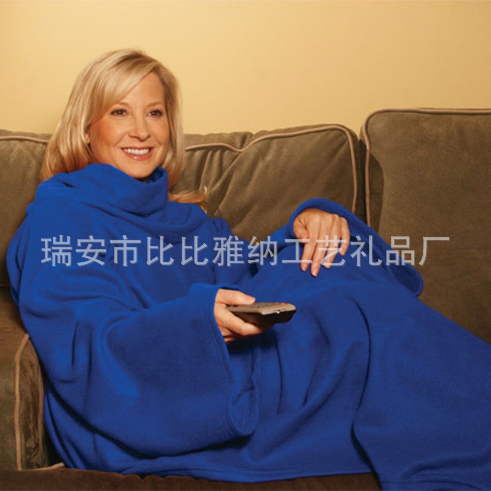 跨境tv产品 电视毯保暖袖毯懒人创意毯 blanket with sleeves