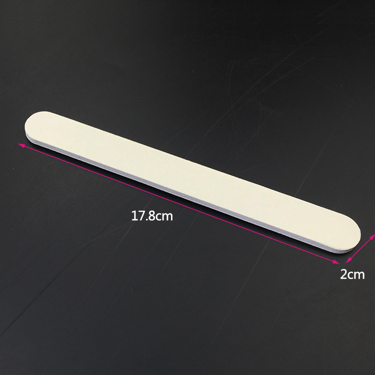 Yiwu fábrica herramientas de uñas lima de uñas blanco puro papel de lija tira de pulido de uñas manicura recorte