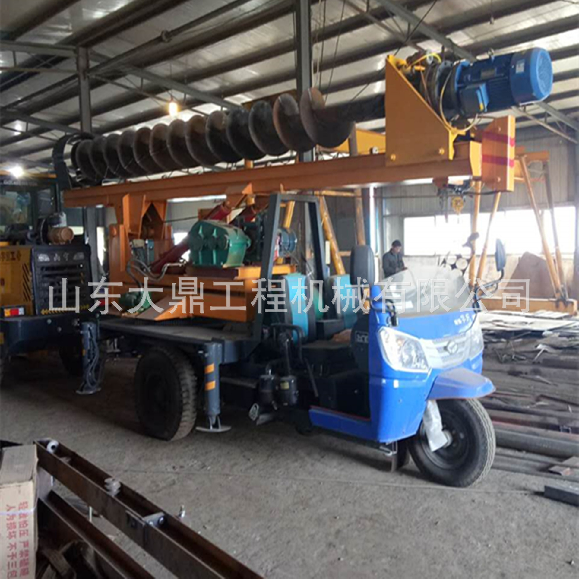 民房基础小型打桩机 三轮车改装小型打桩机 型地基打桩机