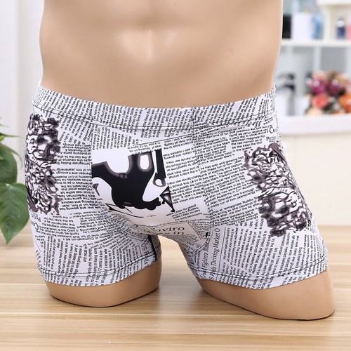 2020 Manufacturer New Men's Ice Silk Underwear Wholesale Breathable and Cool Ice Silk Boxer Briefs Boxer Briefs Hot Sale
