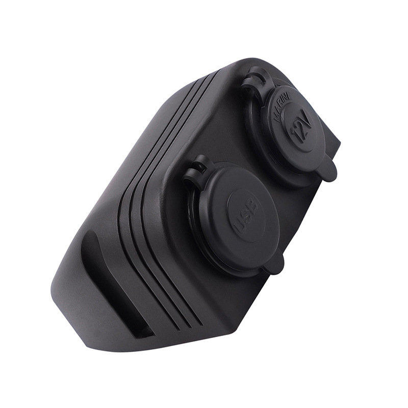 Motor coche barco yate universal 4.2A dual USB cargador de teléfono móvil con luz encendedor asiento eléctrico