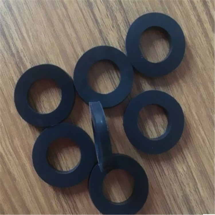 黑色圆形硅胶垫片模切冲型成品硅橡胶圈垫片橡胶硅胶圈垫厂家