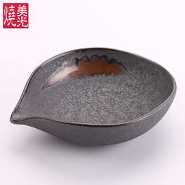 8.5寸尖嘴流水口特色大碗 沙拉寿司刺身干果碗盘 出口陶瓷餐具