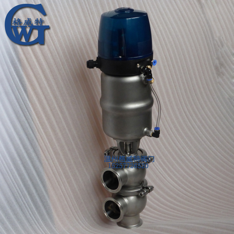 智能换向阀 卫生级带能能头换向阀 卫生级气动智能头换向阀