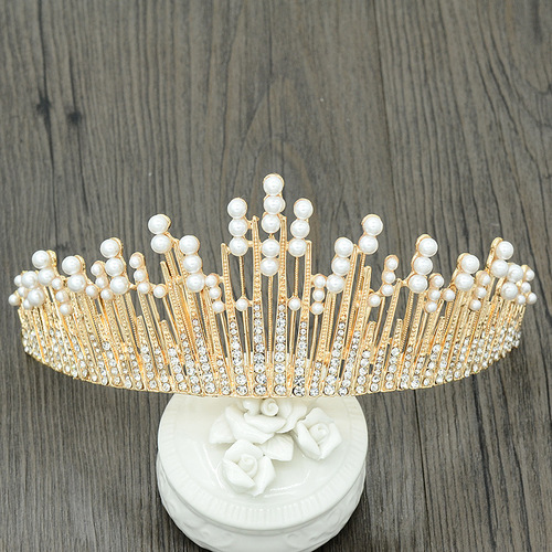 Bridal accessories Korean birthday cake crown wedding dress accessories baroque headdress headband hair accessories