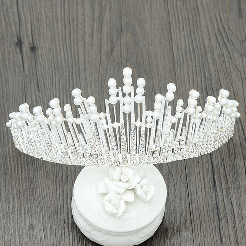 Bridal accessories Korean birthday cake crown wedding dress accessories baroque headdress headband hair accessories