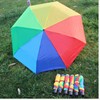 8K creative 30 % off attacking the cloth rainbow umbrella portable umbrella folding short -handle umbrella stall vinyl umbrella parasol