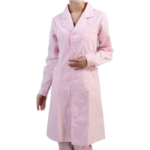 White coat, short-sleeved doctor's uniform, long-sleeved blue and pink nurse's uniform, prescription pharmacy medical staff workwear