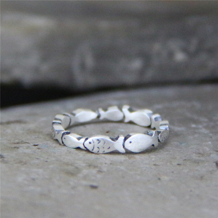 Brahma Silver Silver S999 Foot Silver Fashion Calf Small Fish…