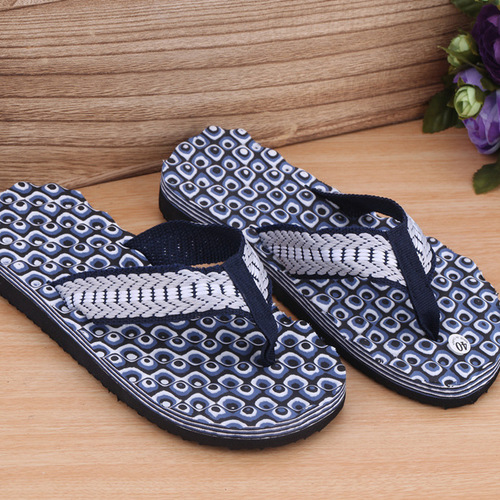 2019 Men's Casual Massage Granulated Toe Slip-on Sandals with Spiral Pattern Beach Shoes EVA Non-slip Slippers
