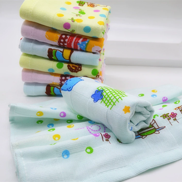 Gauze cartoon cute cotton children's wet wipes for baby for face washing, towel