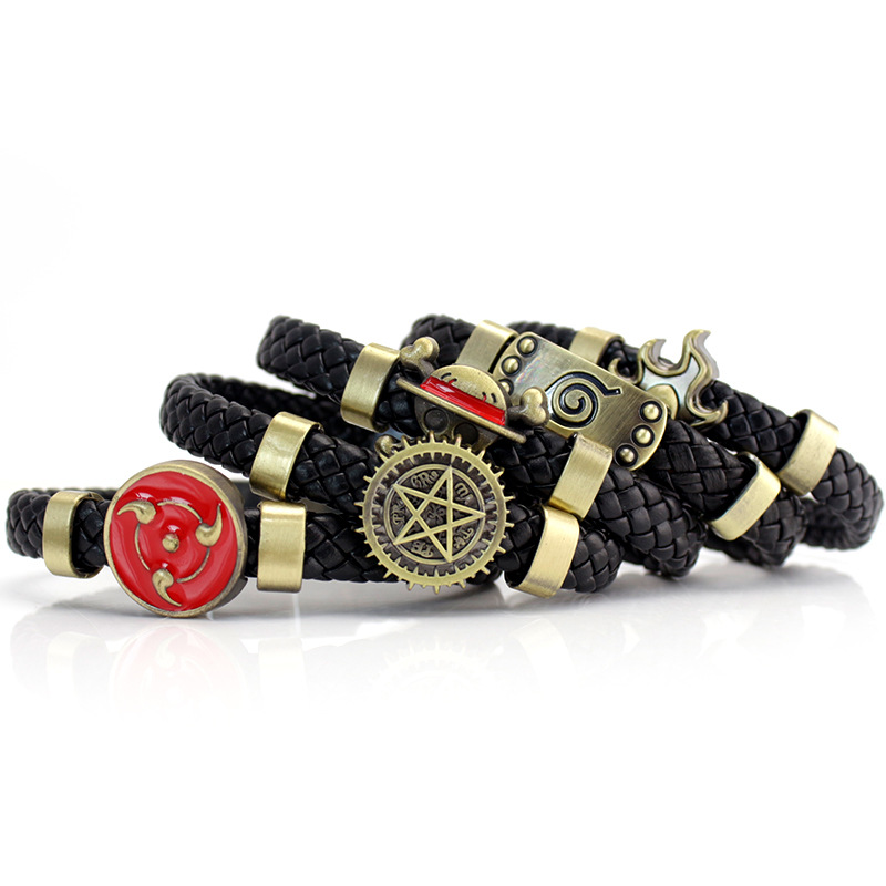 Naruto Ninja Pirate bracelet Alan giant Deacon fantasy woven leather bracelet