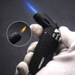 Baicheng HONEST mini small direct lighter portable metal inflatable open flame men's lighter wholesale