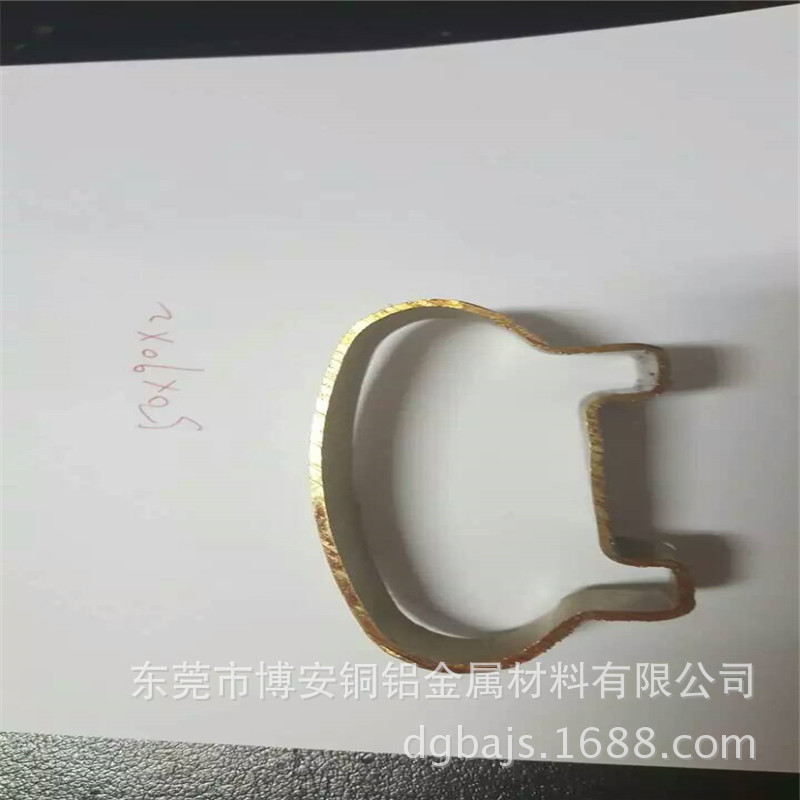 厂家主营H59黄铜型材 H62黄铜扁条2.5*30 价格低可来样来图纸