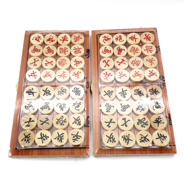 P1443 ajedrez de madera en caja Ajedrez chino ajedrez de madera 10 yuanes suministro Yiwu yuanes grandes almacenes
