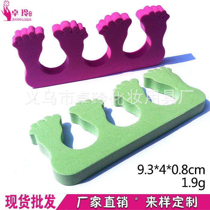 Fábrica directa EVA dedo algodón niños pie dedo separador uñas arte aislamiento especial protección del medio ambiente esponja