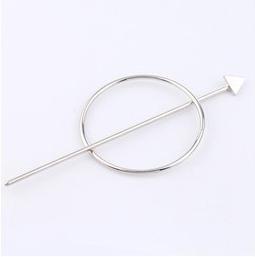 Estilo coreano aleación clip tocado exquisita horquilla de metal europeo y americano simple flecha perla horquilla rizador de pelo