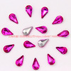 In stock wholesale melon seeds, tither drill tip bottom pear -shaped glass crystal diamond DIY shoe bag jewelry accessories sticker diamond