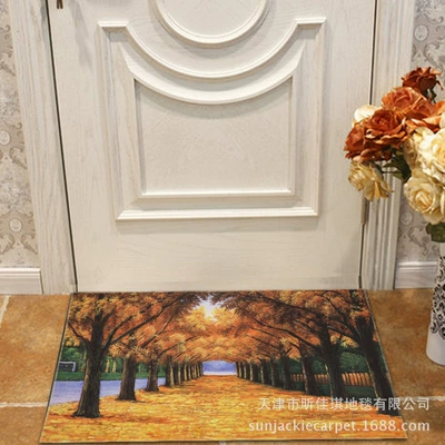 Avtomobil döşəmə paspasları — factory wholesale floor mat cartoon - bright-golden-autumn-40x60-cm