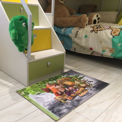Avtomobil döşəmə paspasları — factory wholesale floor mat cartoon - love-each-other-40x60-cm