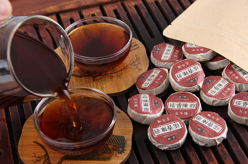 Bulk 5-Year Aged Pu-erh with Sticky Aroma and Mellow Aged Flavor, Sticky Rice Aroma Pu-erh Tea, Raw Pu-erh Small Tea 500g