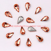 In stock wholesale melon seeds, tither drill tip bottom pear -shaped glass crystal diamond DIY shoe bag jewelry accessories sticker diamond