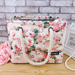 洗澡包浴兜花朵洗漱包女款大容量手提男士加厚健身洗浴包袋洗澡筐