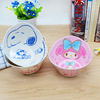 The new martial amine cartoon -shaped bowl -proof printing printed children's tableware Mei Dia Creative Babies Diet Bowl imitation porcelain