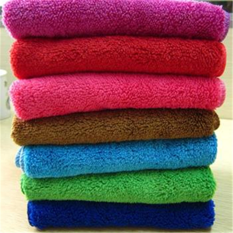 Coral fleece thickened towel kitchen towel double-layer dishwashing cloth hanging absorbent property floor furniture Coral fleece thickened towel kitchen towel double-layer dishwashing cloth hanging absorbent property floor furniture