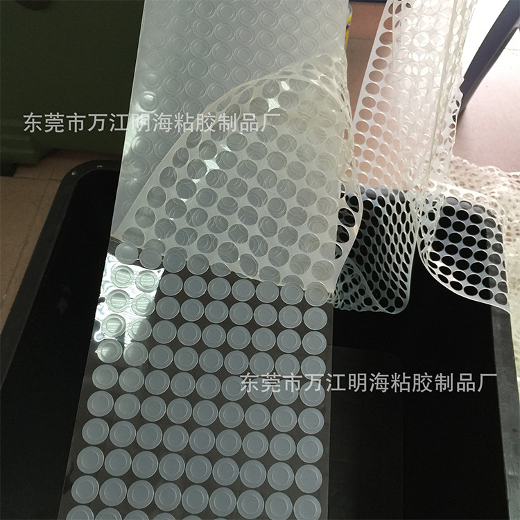防滑圆形硅胶垫橡胶脚垫 自粘硅胶垫 圆形透明白色硅胶橡胶脚垫