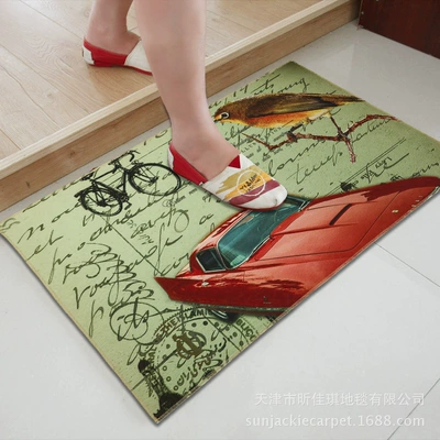 floor mat cartoon door mat, Avtomobil döşəmə paspasları - car-and-nature-40x60-cm