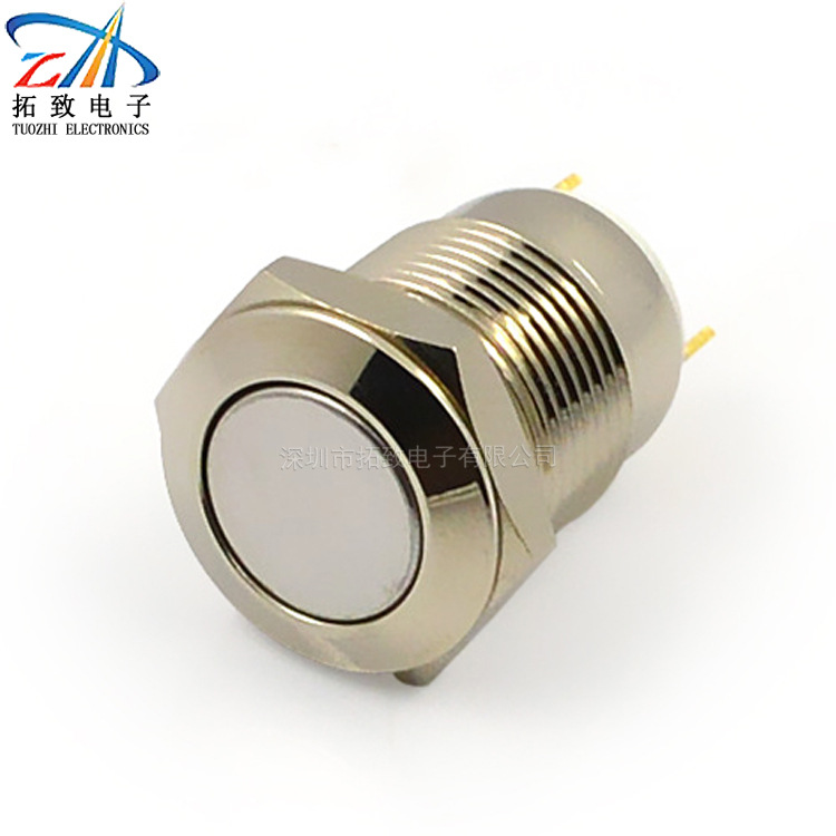 工厂批发直径Φ12mm金属按钮开关金属按键开关TZ12N-F-J厂家批发