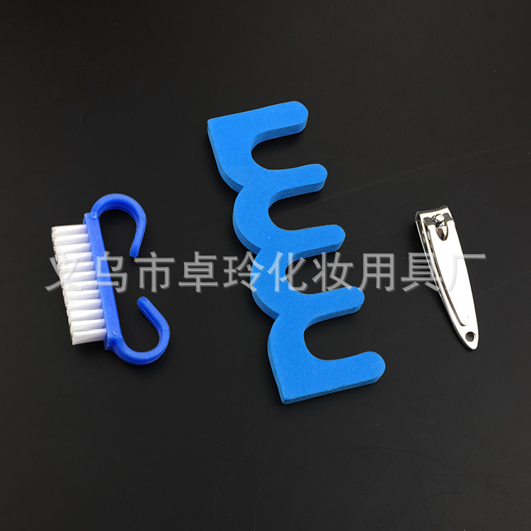 Herramientas de uñas lima de uñas traje de manicura conjunto de 7 piezas cepillo de cuerno traje de manicura multifuncional