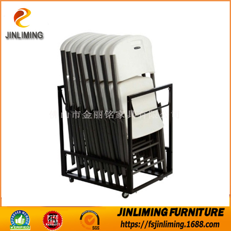 Ocio al aire libre silla de plástico Silla de entrenamiento de oficina portátil silla móvil Silla de comedor de plástico puesto plegable silla trasera al por mayor