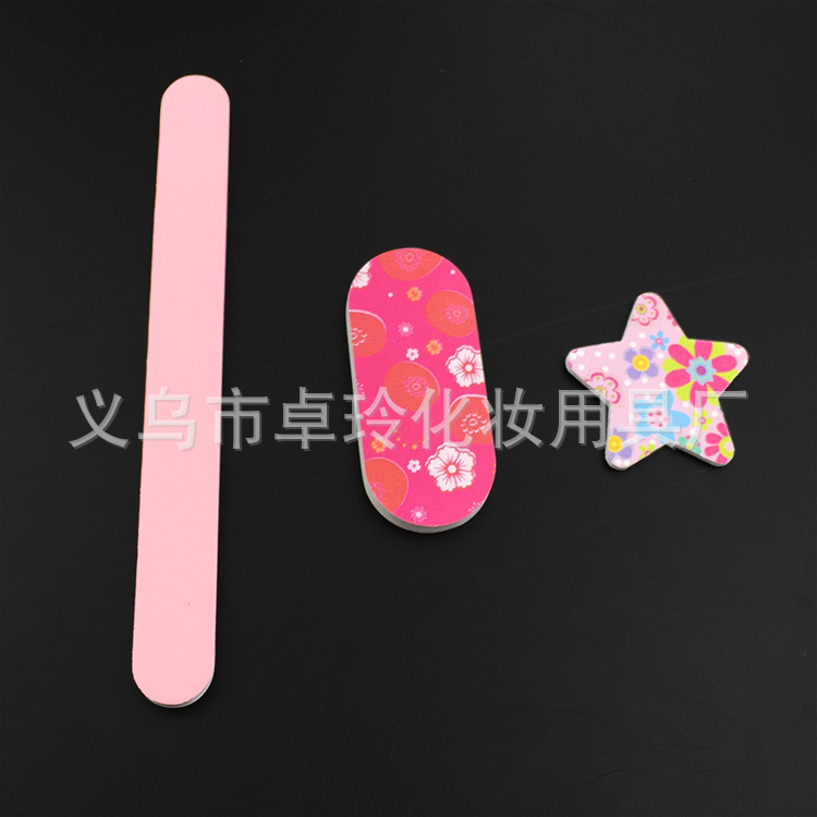 Herramientas de uñas traje de lijado al por mayor tira de esponja Archivo de uñas 7-piece set comercio exterior