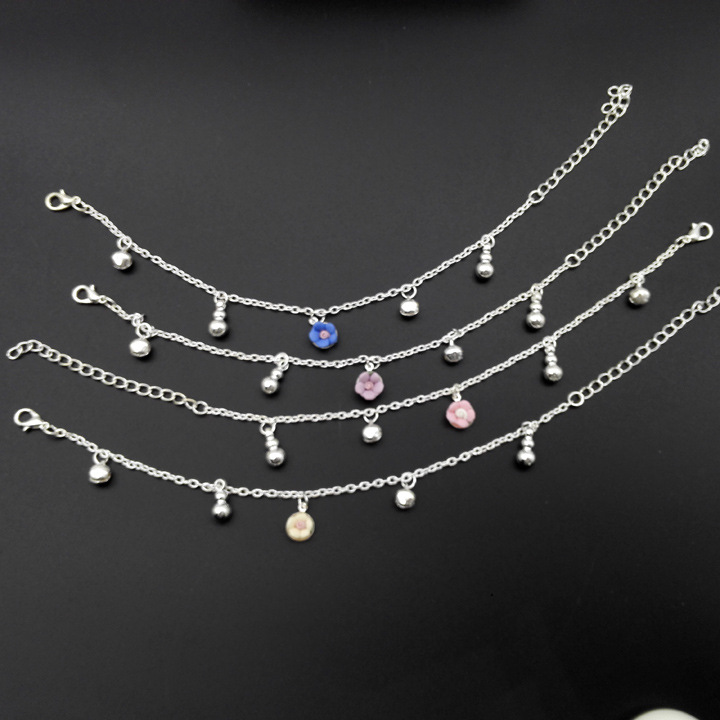 A2714 Jun pie femenino tarjeta tobillera pie decoración estudiante coreano simple Yiwu 2 yuanes dos yuanes tienda