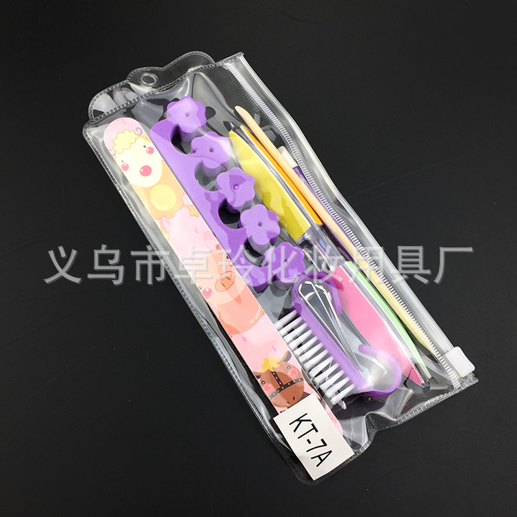 Herramientas de uñas traje de lima de uñas * uñas frotar bolsa de PVC 3 unids brillo archivo traje muestra