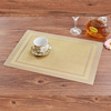 PVC refusal -shaped diagonal dinner cushion table Large dual -frame Truson western tableware pad waterproof square dish cloth pad