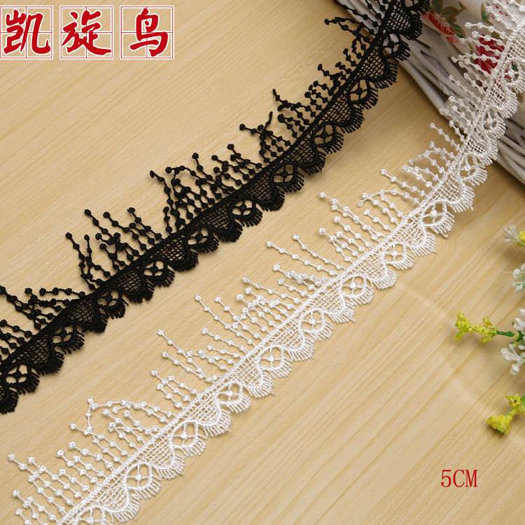 宽5cm花边 水溶花边 刺绣花边 各式服装辅料 婚纱蕾丝涤纶 头饰