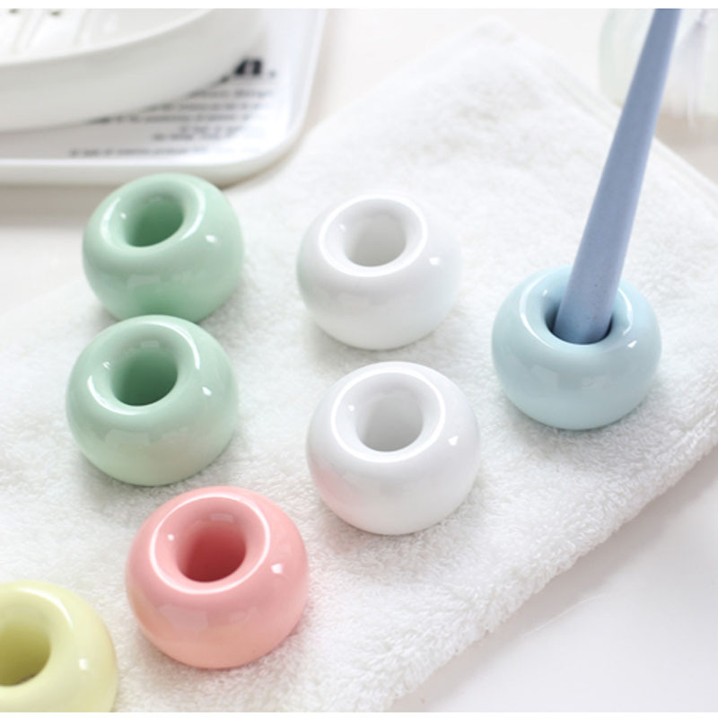 Simple toothbrush seat ceramic candy color toothbrush frame Creative…