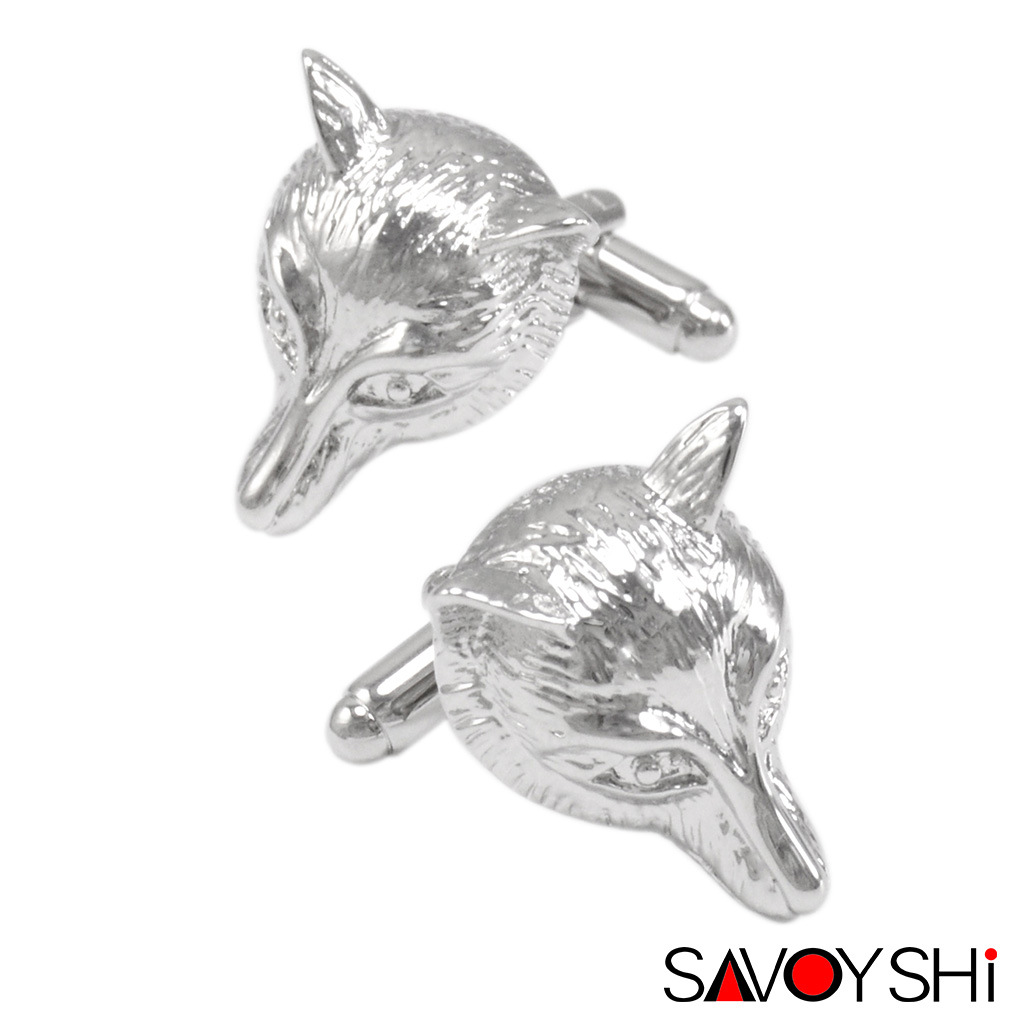 Savashi French style shirt fashion cufflinks cute men and women cufflinks men Fox cuff animal shape cufflinks