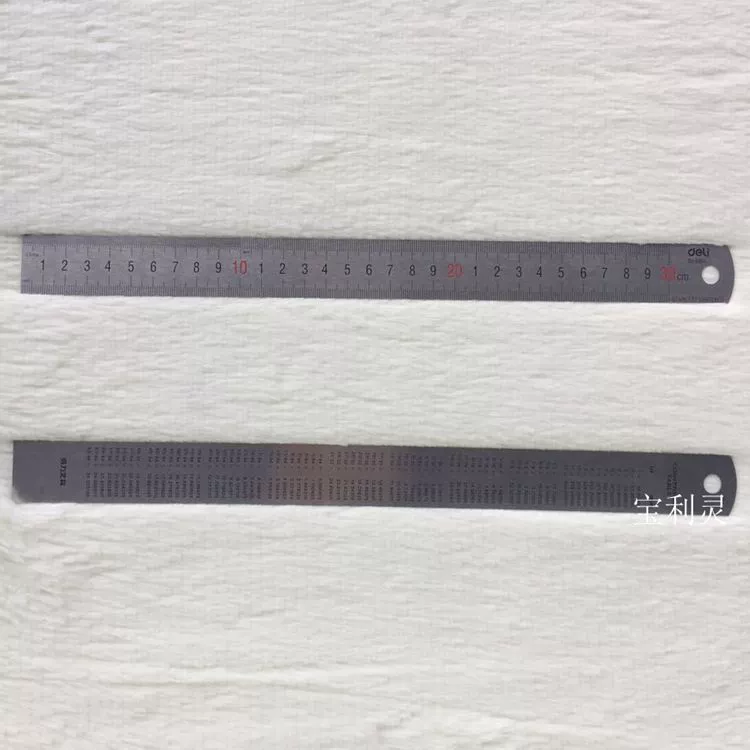 Ruler, metal carpentry stainless steel, stationery, 30cm, 30 cm