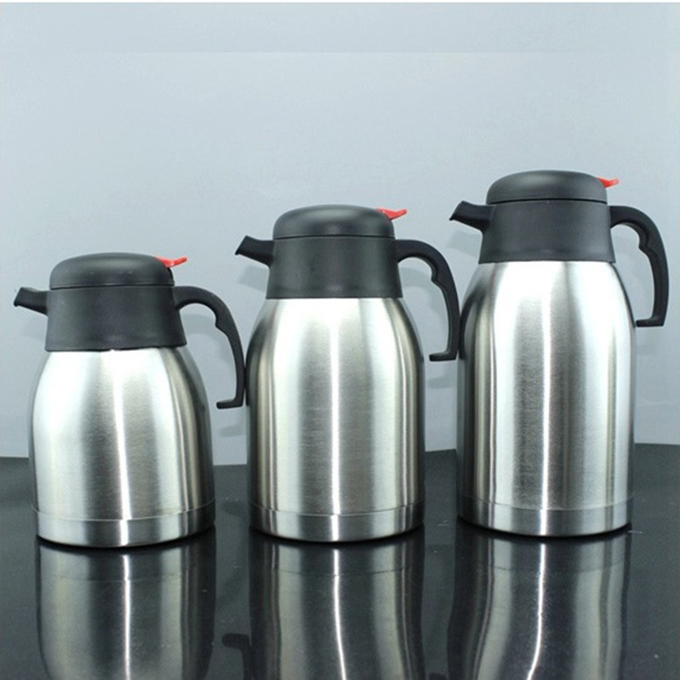 304 Stainless Steel Double Layer Vacuum Coffee Pot Thermos Household Thermos Pot Hotel Business KTV Large Capacity Water Cup