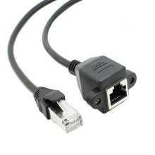 RJ45网线延长线 水晶头网线连接器 接头公对母对接插头0.6米