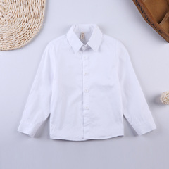 1688 Autumn children's clothing new children's shirt Korean version solid color bottoming boy's thickened shirt one piece dropshipping