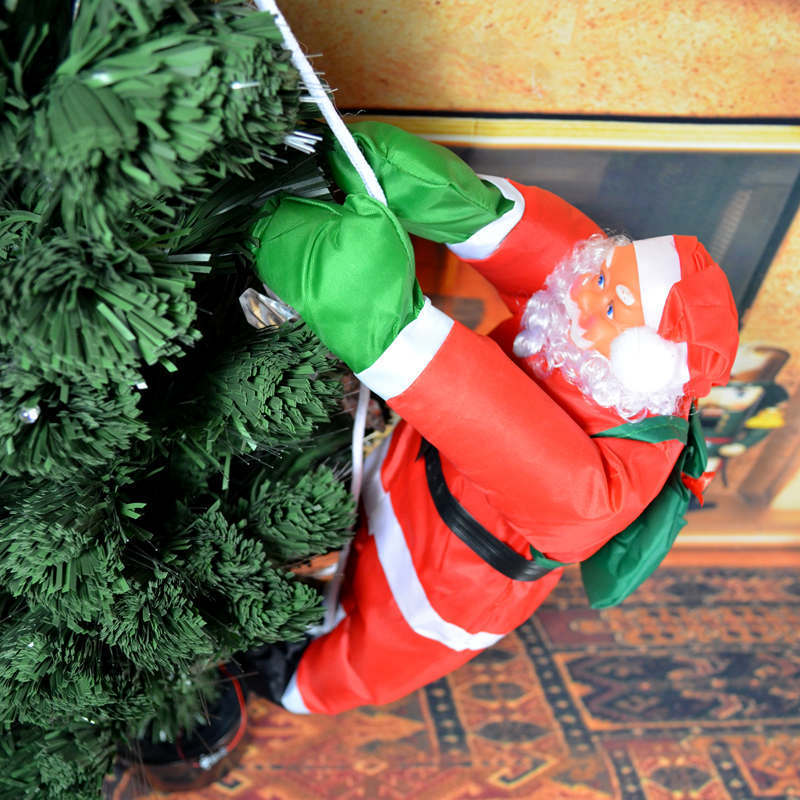 Directo de fábrica accesorios del árbol de Navidad 50cm1 persona escalera Santa Claus muñeca decoración de Navidad colgante