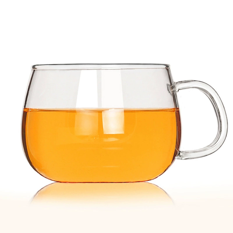Heat -resistant glass round fun coffee cup coffee cup gift cup gift tea and tea cup cute office water cup