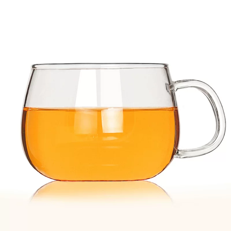 Heat -resistant glass round fun coffee cup coffee cup gift cup gift tea and tea cup cute office water cup